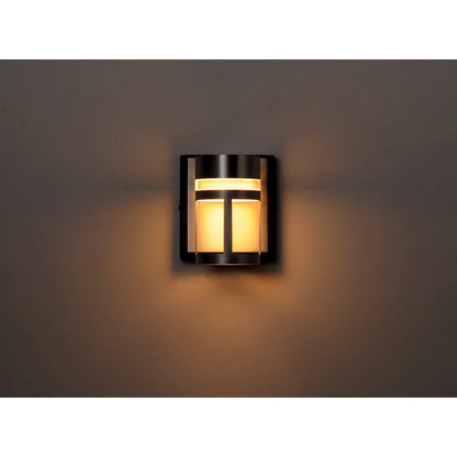 ET2 Lighting Accord LED 1-Light Wall Sconce in Black/Brushed Aluminum