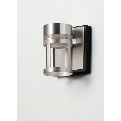 ET2 Lighting Accord LED 1-Light Wall Sconce in Black/Brushed Aluminum