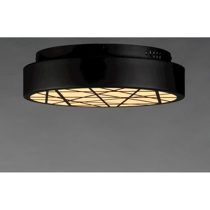 ET2 Lighting Intersect Large Flush Mount, Black