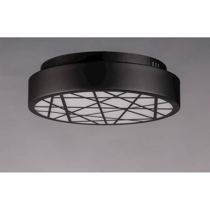 ET2 Lighting Intersect Large Flush Mount, Black