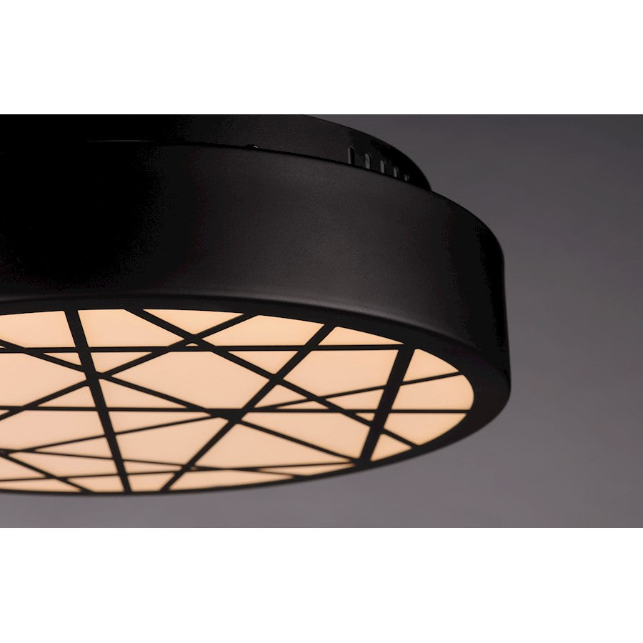 ET2 Lighting Intersect Large Flush Mount, Black