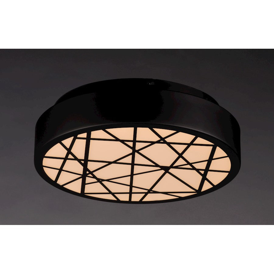 ET2 Lighting Intersect Large Flush Mount, Black