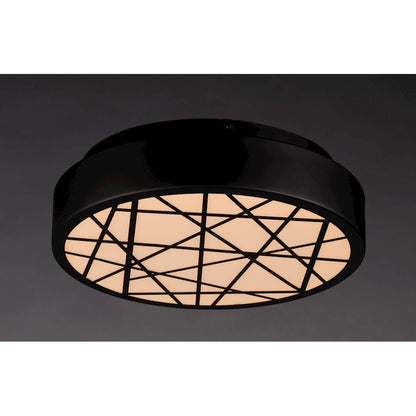 ET2 Lighting Intersect Large Flush Mount, Black