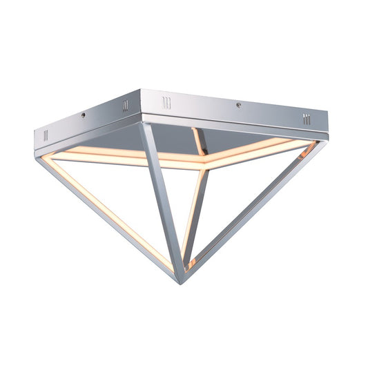 ET2 Lighting Pyramid Flush Mount in Polished Chrome