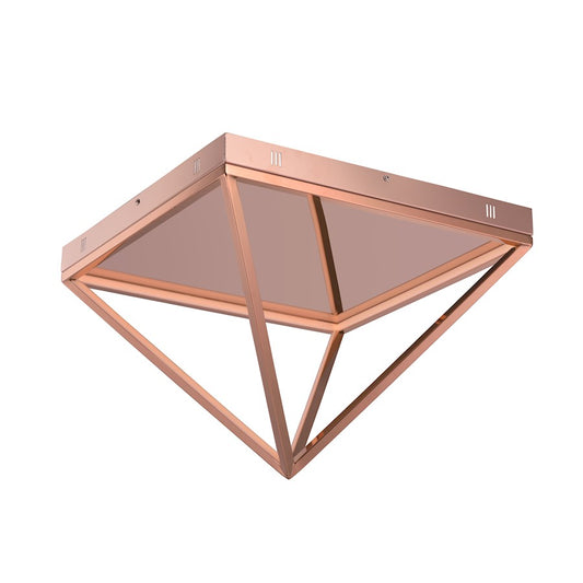 ET2 Lighting Pyramid Flush Mount in Rose Gold