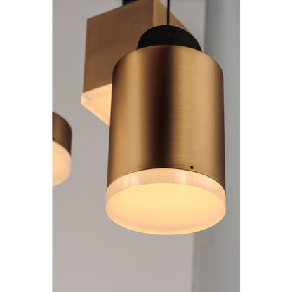 1 Light Pendant, Black/Gold