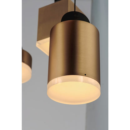 ET2 Lighting Nob LED 12-Light Pendant, Black/Gold