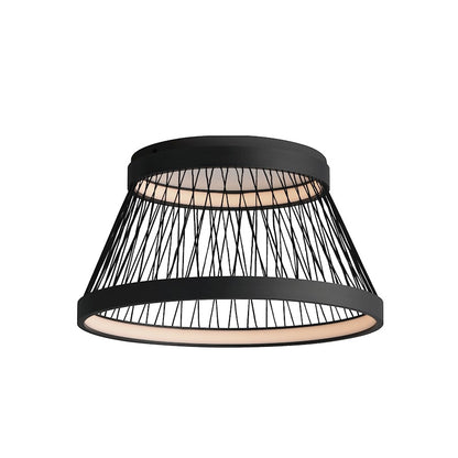 ET2 Lighting Loom 2 Light 23" LED Flush Mount, Black