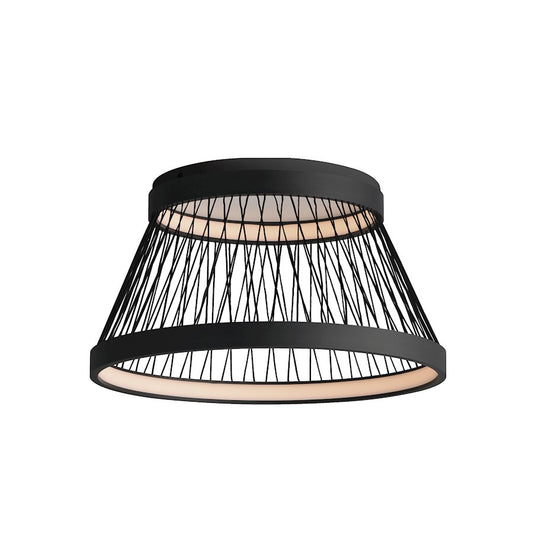 ET2 Lighting Loom 2 Light 23" LED Flush Mount, Black