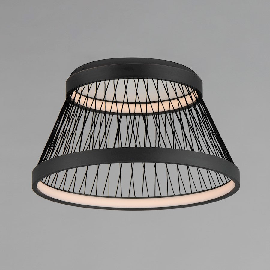 ET2 Lighting Loom 2 Light 23" LED Flush Mount, Black