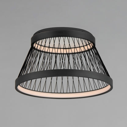 ET2 Lighting Loom 2 Light 23" LED Flush Mount, Black