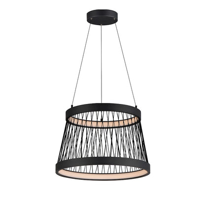 ET2 Lighting Loom 2 Light 20" LED Pendant, Black