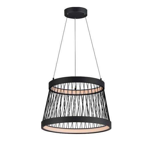 ET2 Lighting Loom 2 Light 20" LED Pendant, Black