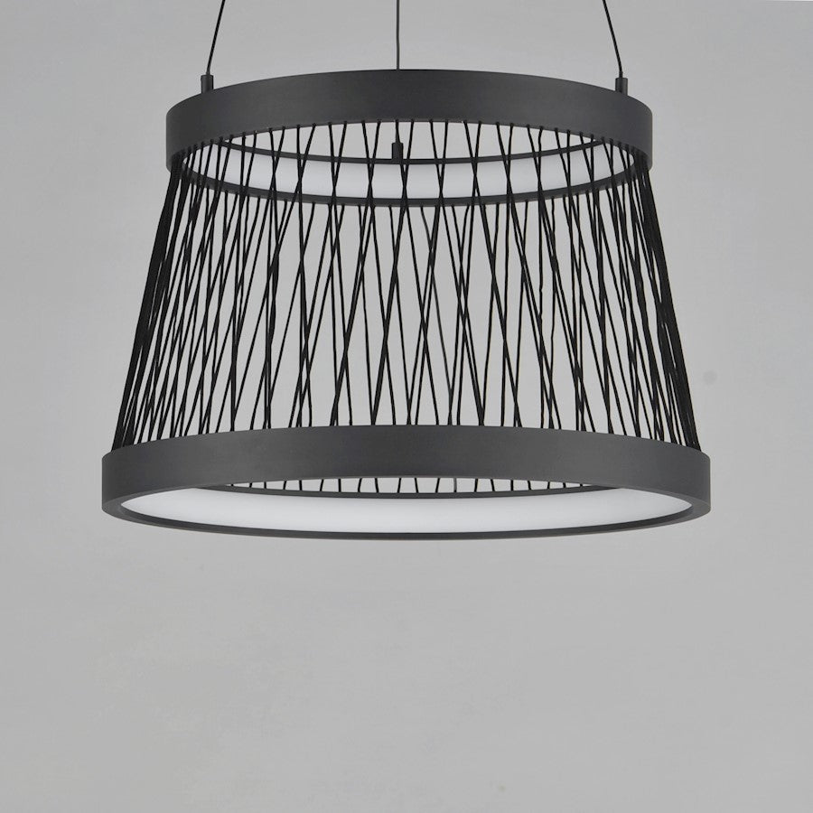 ET2 Lighting Loom 2 Light 20" LED Pendant, Black