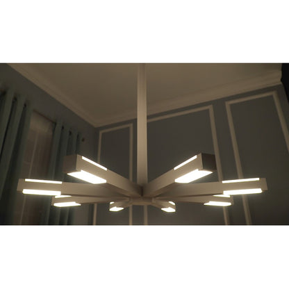 ET2 Lighting Spoke 1 Light LED Pendant, Matte White
