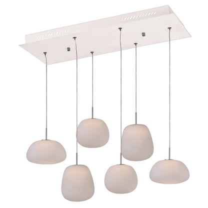 ET2 Puffs 6-Light Pendant, White