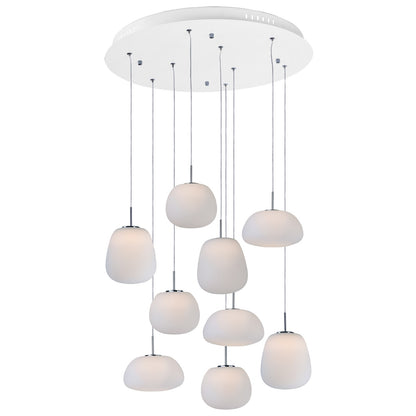 ET2 Puffs 9-Light Pendant, White