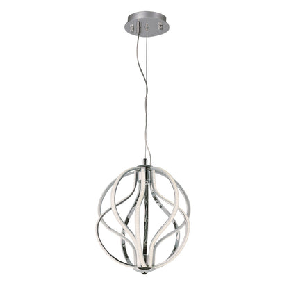 ET2 Aura LED 10-Light Pendant, Polished Chrome