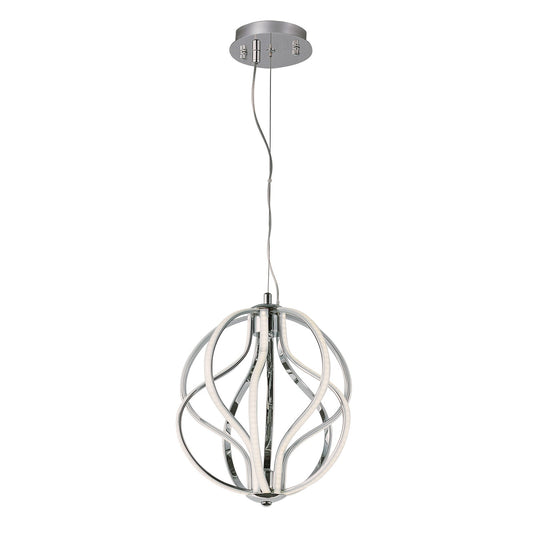 ET2 Aura LED 10-Light Pendant, Polished Chrome