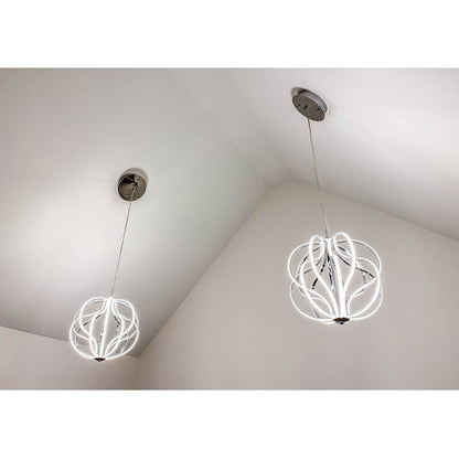 ET2 Aura LED 16-Light Pendant, Polished Chrome