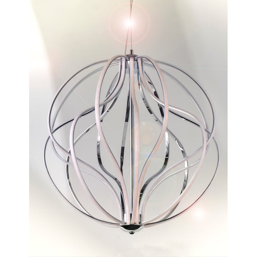 ET2 Aura LED 18-Light Pendant, Polished Chrome