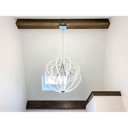 ET2 Aura LED 18-Light Pendant, Polished Chrome