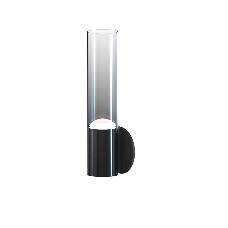 ET2 Lighting Highball 1 Light LED Wall Sconce, Gunmetal/Smoke