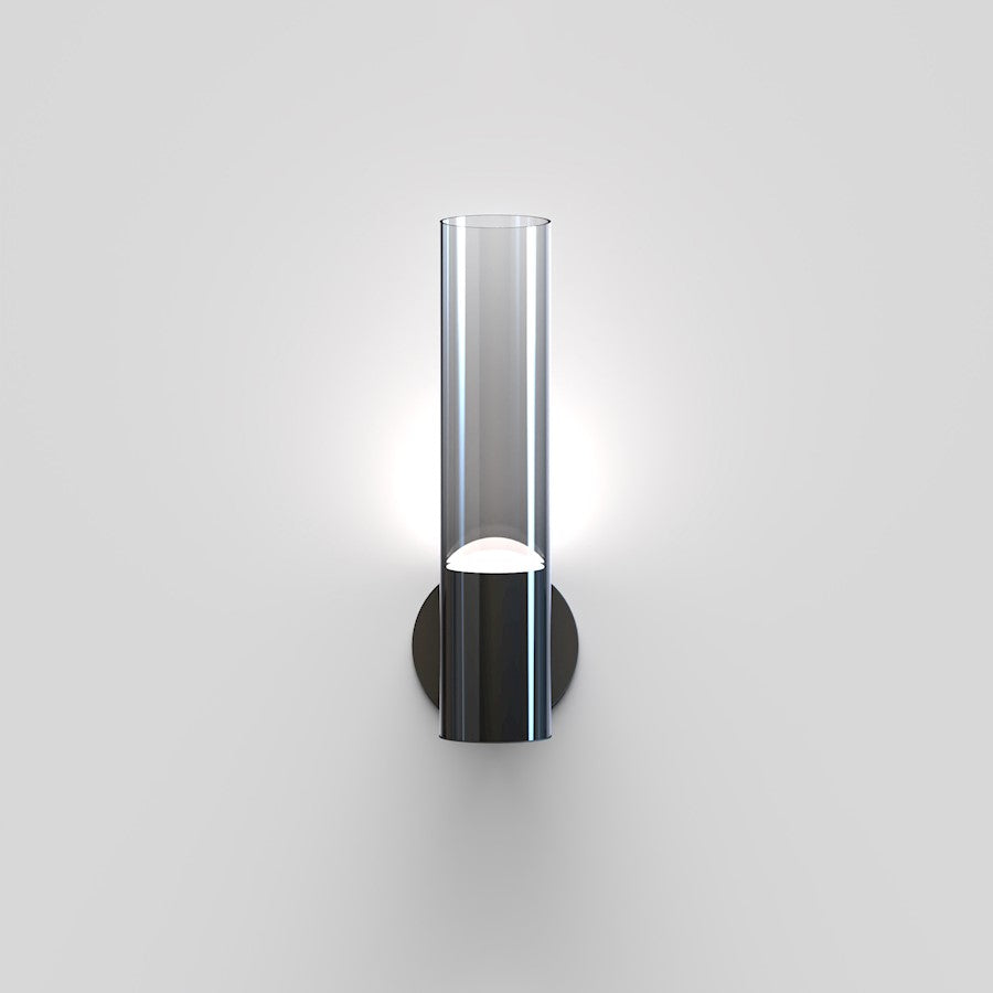 ET2 Lighting Highball 1 Light LED Wall Sconce, Gunmetal/Smoke