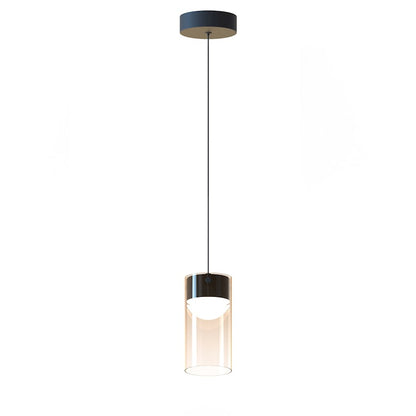 ET2 Lighting Highball 1 Light LED Mini Pendant, Gunmetal/Amber