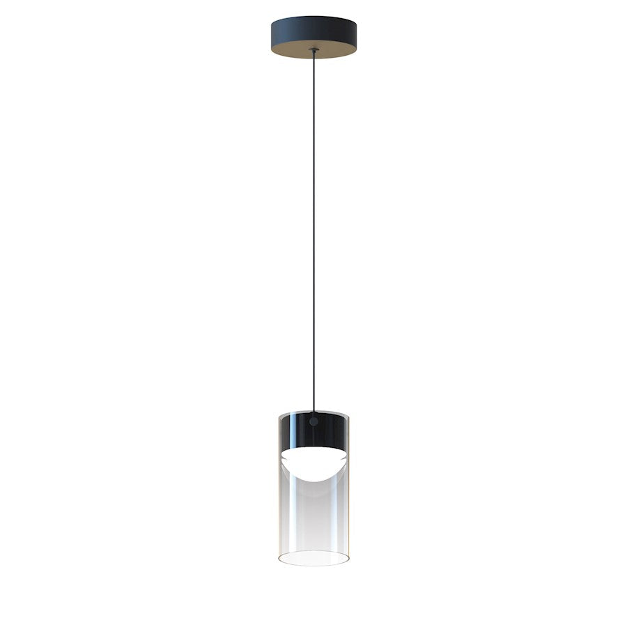 ET2 Lighting Highball 1 Light LED Mini Pendant, Gunmetal/Smoke