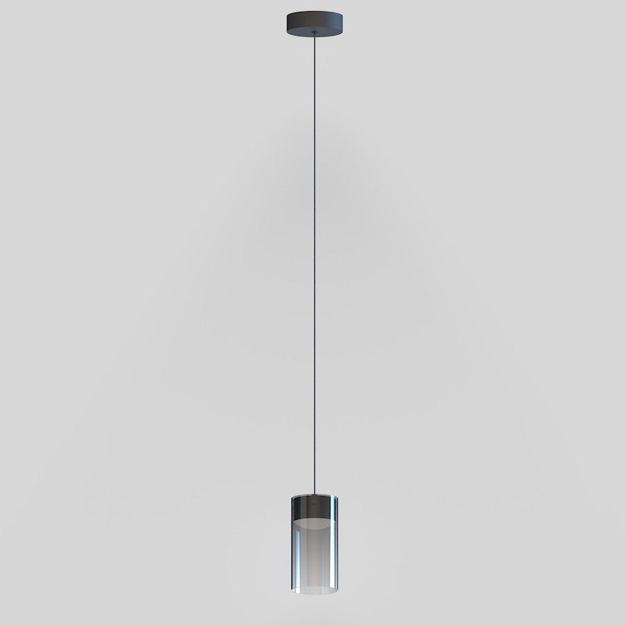 ET2 Lighting Highball 1 Light LED Mini Pendant, Gunmetal/Smoke