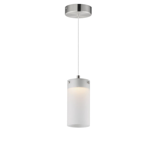 ET2 Lighting Highball 1Lt 8.5" Mini Pendant, Nk/Translucent Frost