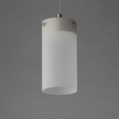 ET2 Lighting Highball 1Lt 8.5" Mini Pendant, Nk/Translucent Frost