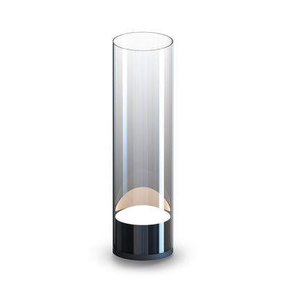 ET2 Lighting Highball 1 Light 14" LED Table Lamp, Gunmetal/Smoke