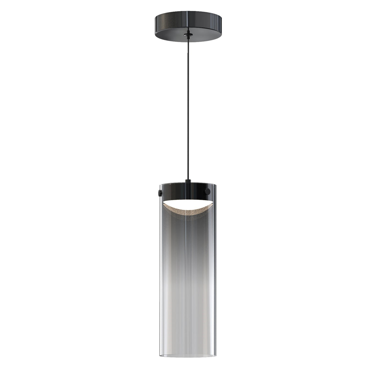 ET2 Lighting Highball 1Lt Mini Pendant, Gunmetal/Graduating Smoke