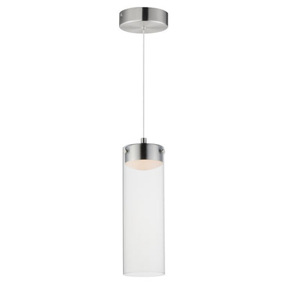 ET2 Lighting Highball Multi-Light Pendant, Satin Nickel/Clear - E21184-18SN