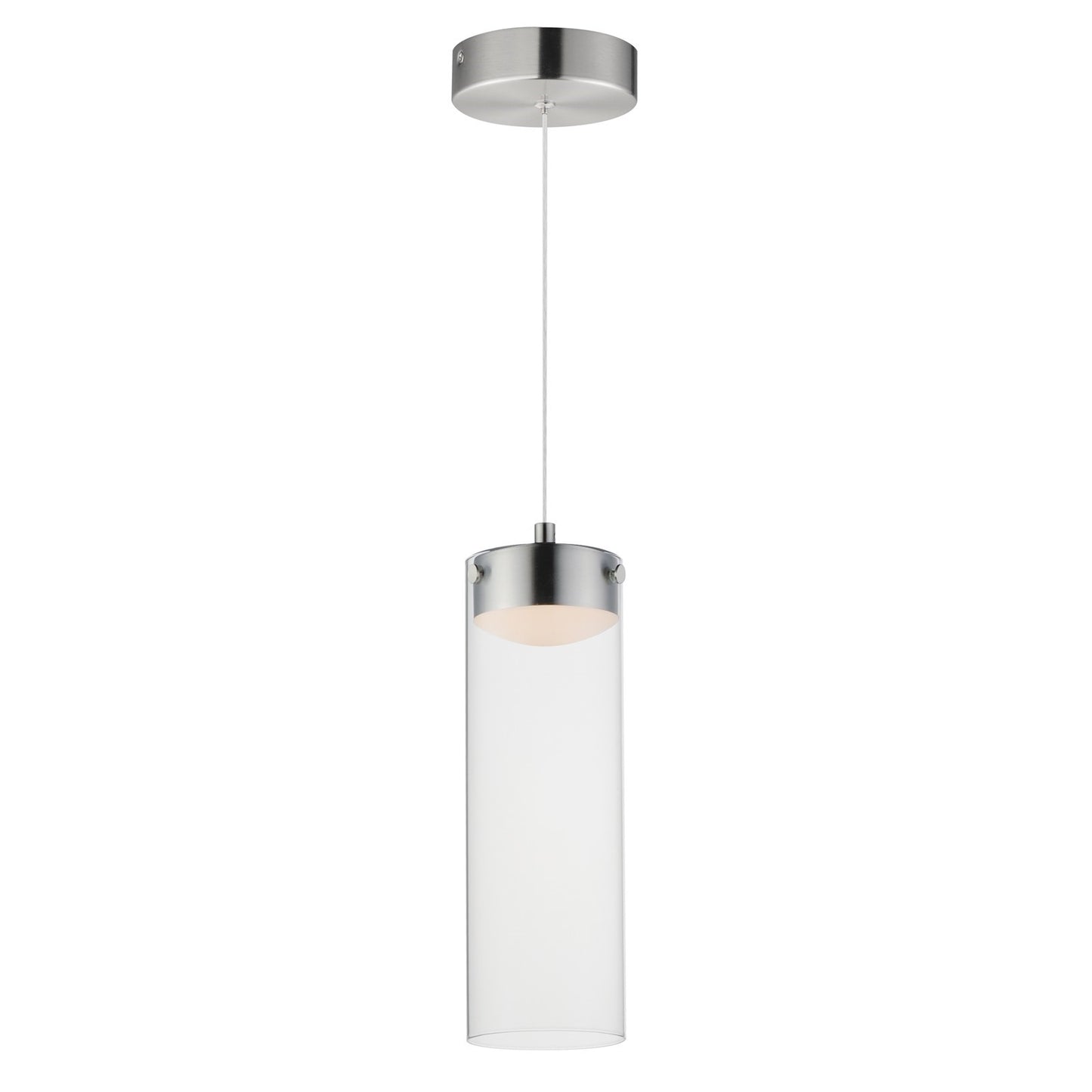 ET2 Lighting Highball Multi-Light Pendant, Satin Nickel/Clear