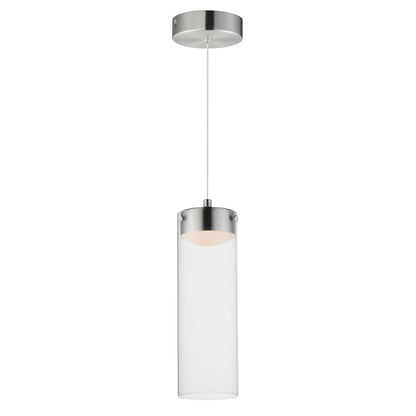 ET2 Lighting Highball Multi-Light Pendant, Satin Nickel/Clear