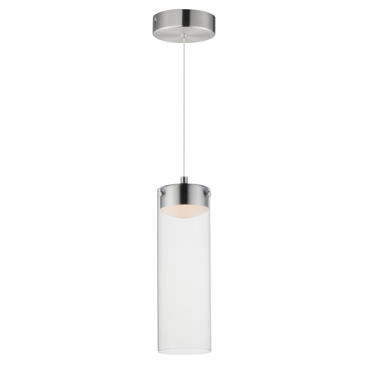 ET2 Lighting Highball Multi-Light Pendant, Satin Nickel/Clear