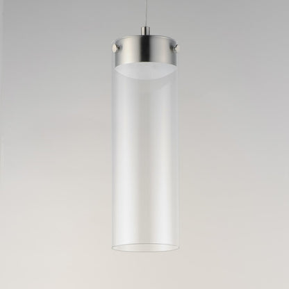 ET2 Lighting Highball Multi-Light Pendant, Satin Nickel/Clear