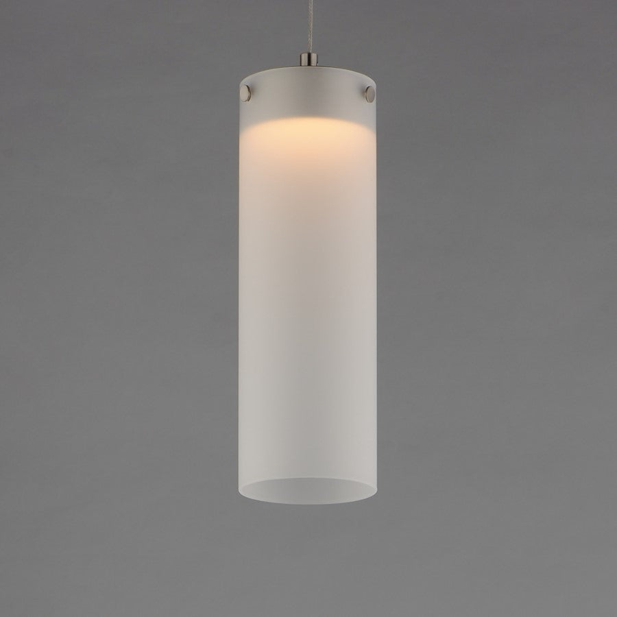 ET2 Lighting Highball 1Lt 12.5" Mini Pendant, Nk/Translucent Frost
