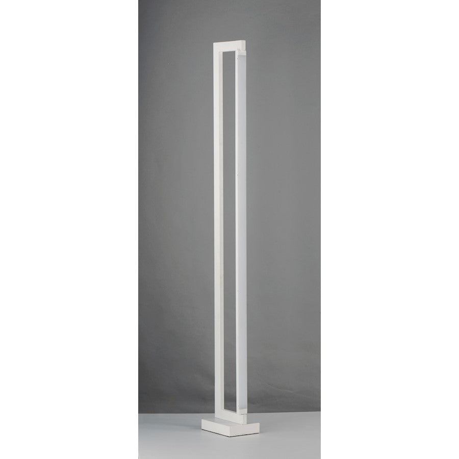 ET2 Lighting Rotator LED 1-Light Floor Lamp in Matte White