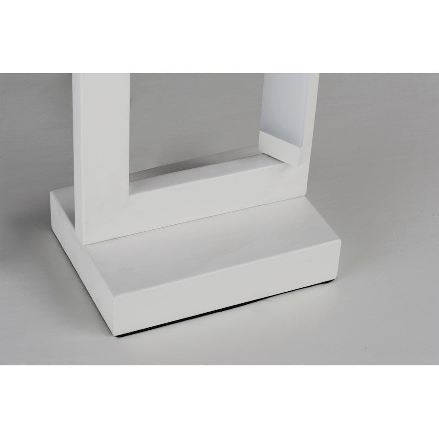 ET2 Lighting Rotator LED 1-Light Floor Lamp in Matte White