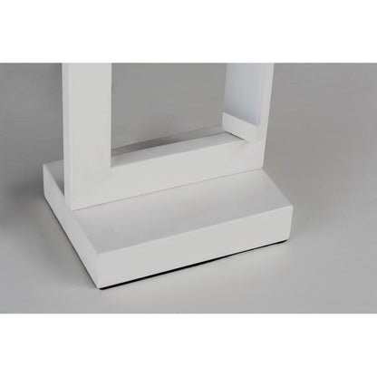 ET2 Lighting Rotator LED 1-Light Floor Lamp in Matte White