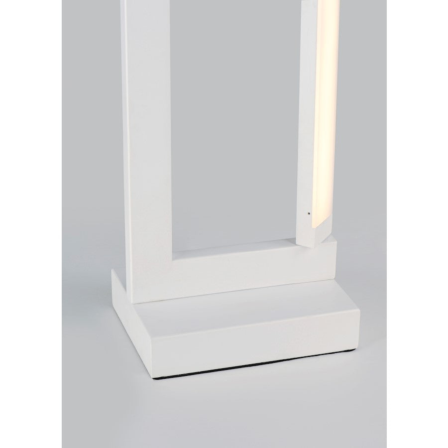 ET2 Lighting Rotator LED 1-Light Floor Lamp in Matte White