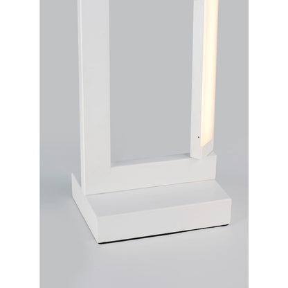 ET2 Lighting Rotator LED 1-Light Floor Lamp in Matte White