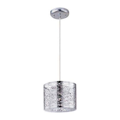 ET2 Inca 1-Light Pendant with LED Bulb, Polished Chrome