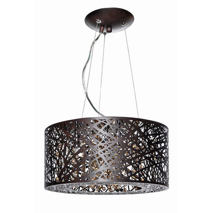 ET2 Lighting Inca 7 Light Pendant, Bronze