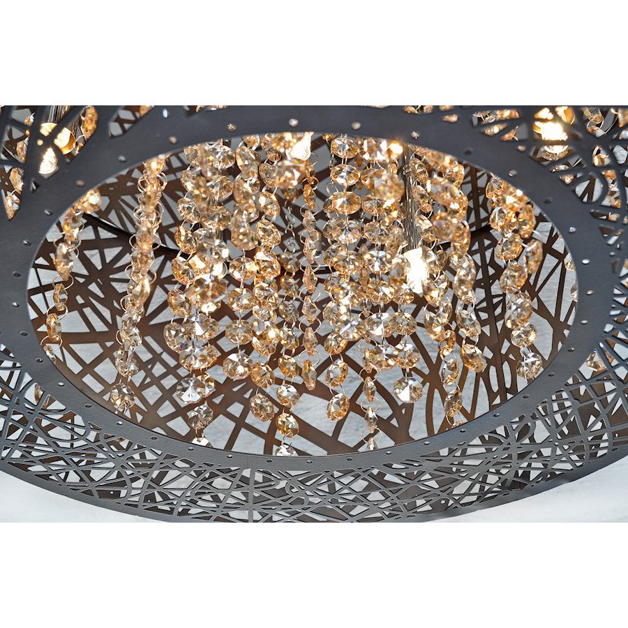 ET2 Lighting Inca 7 Light Pendant, Bronze
