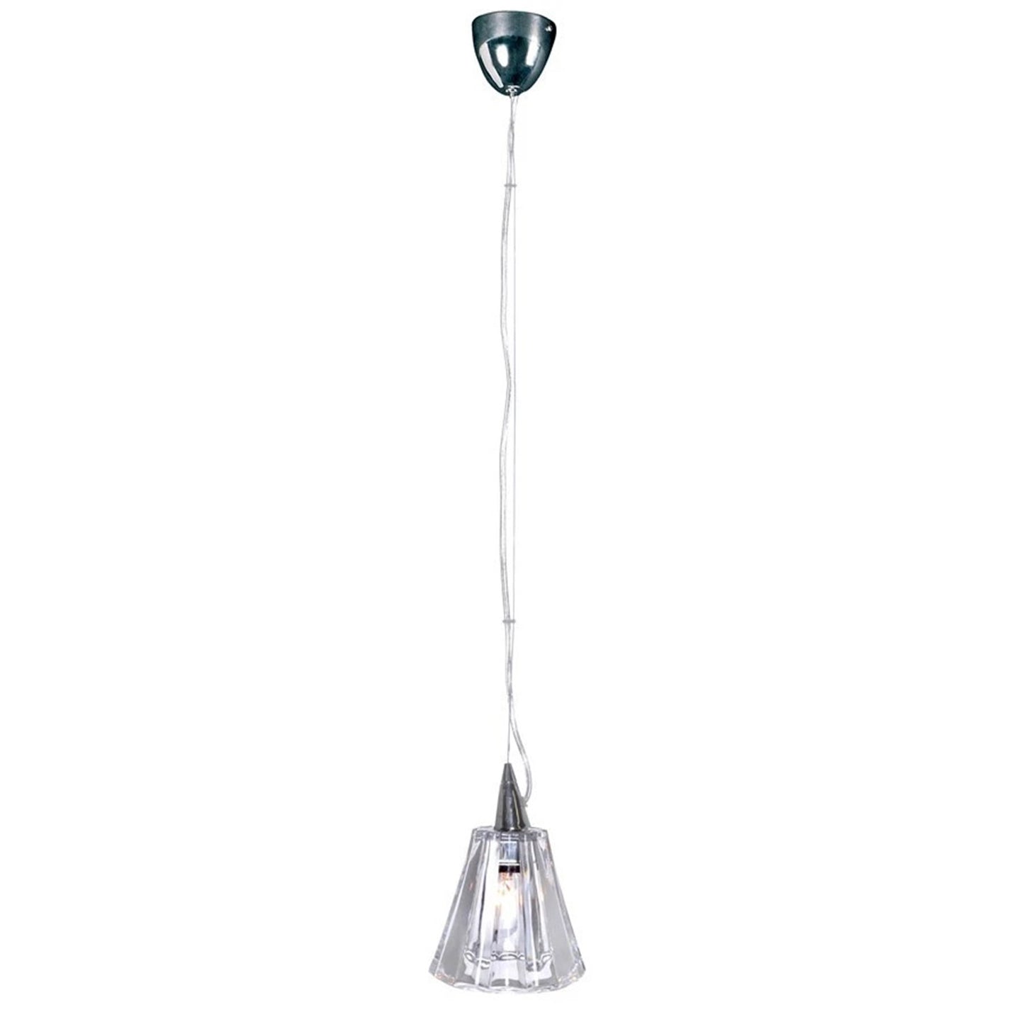 ET2 Inca 7-Light Pendant with LED Bulb, Polished Chrome